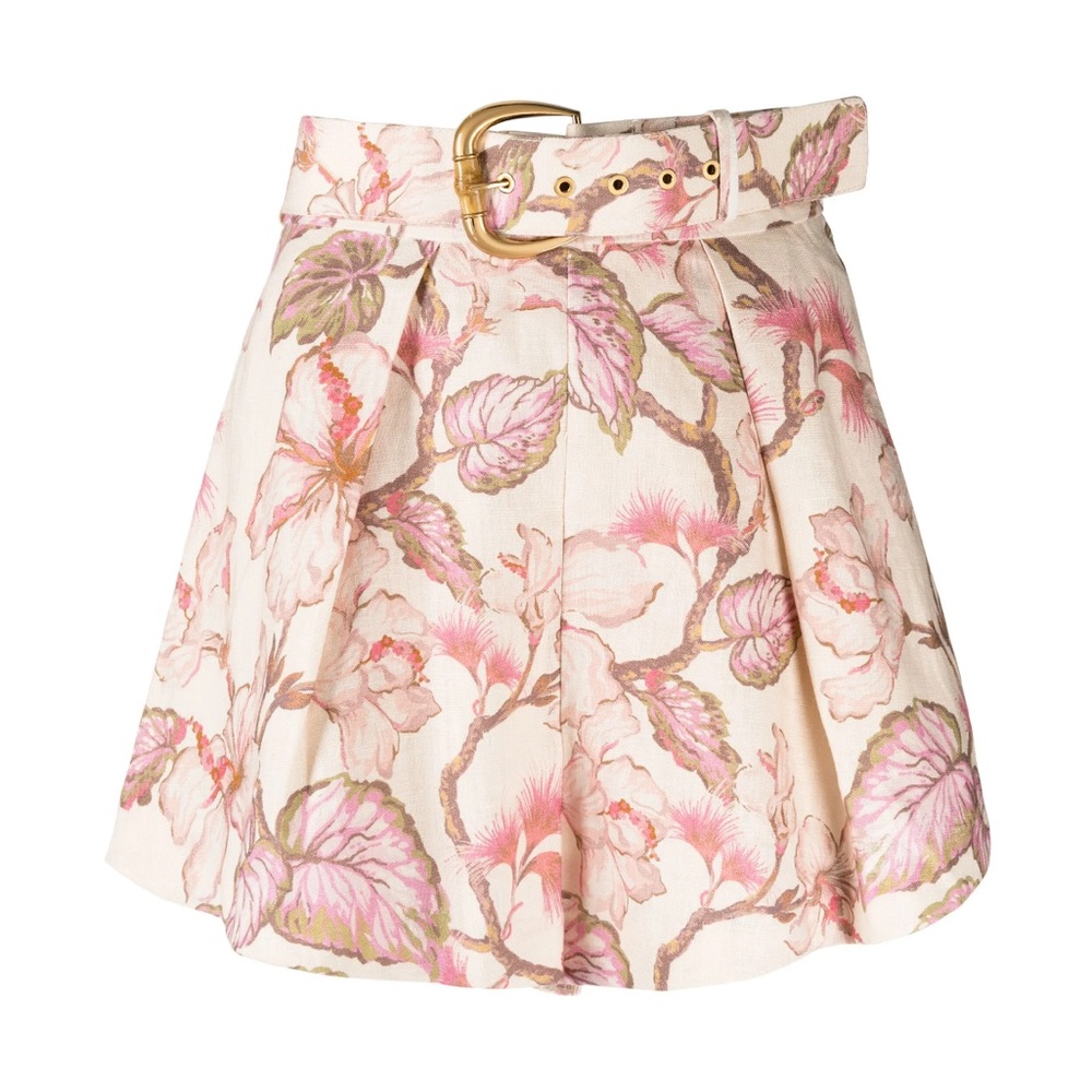 Zimmermann Pink Floral shorts